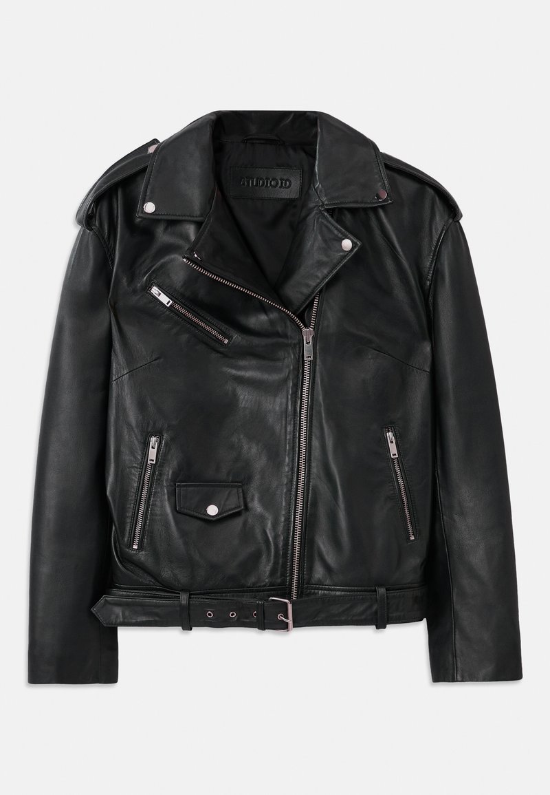 STUDIO ID Leren jas zwart