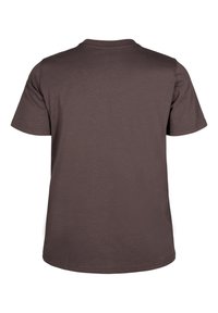 Zizzi MIT RUNDHALSAUSSCHNITT - T-shirt - bas - chocolate martini