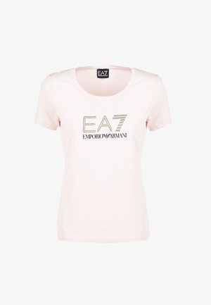 EA7 Emporio Armani EVOLUTION - T-shirt con stampa - mauve chalk