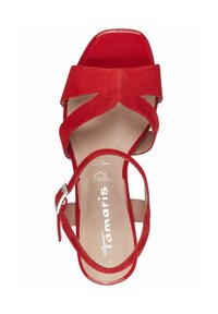 Tamaris Sandalen met hoge hak - red