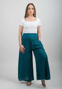 Dalle Piane Cashmere Tygbyxor - petrolio