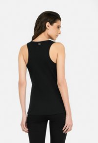 LIU JO WITH BEJEWELLED APPLIQUÉS - Top - black