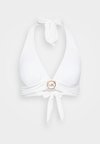 LOGO RING HALTER - Bikini felső - white