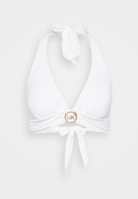 LOGO RING HALTER  - Bikini augšdaļa - white