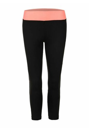 Tights - black/coral