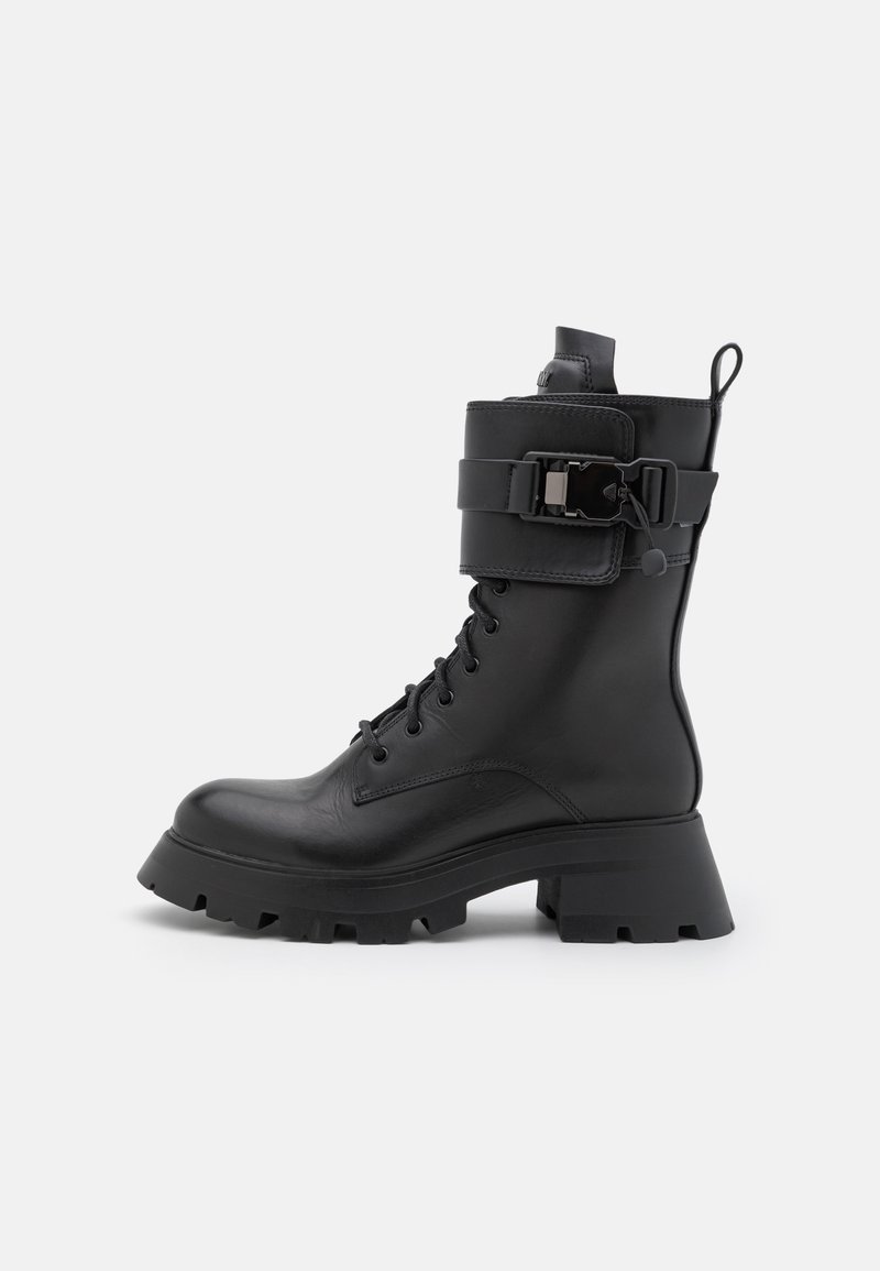 DKNY SAVA COMBAT BOOT BUCKLE Laceup boots black Zalando.de