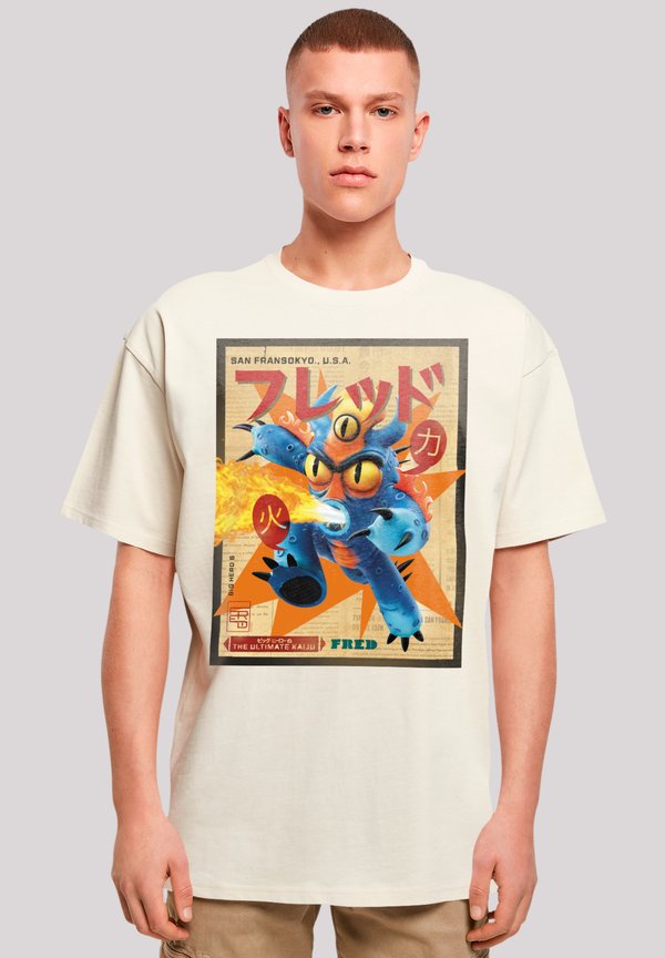 BIG HERO 6 FRED NEWSPAPER - T-Shirt print - sand