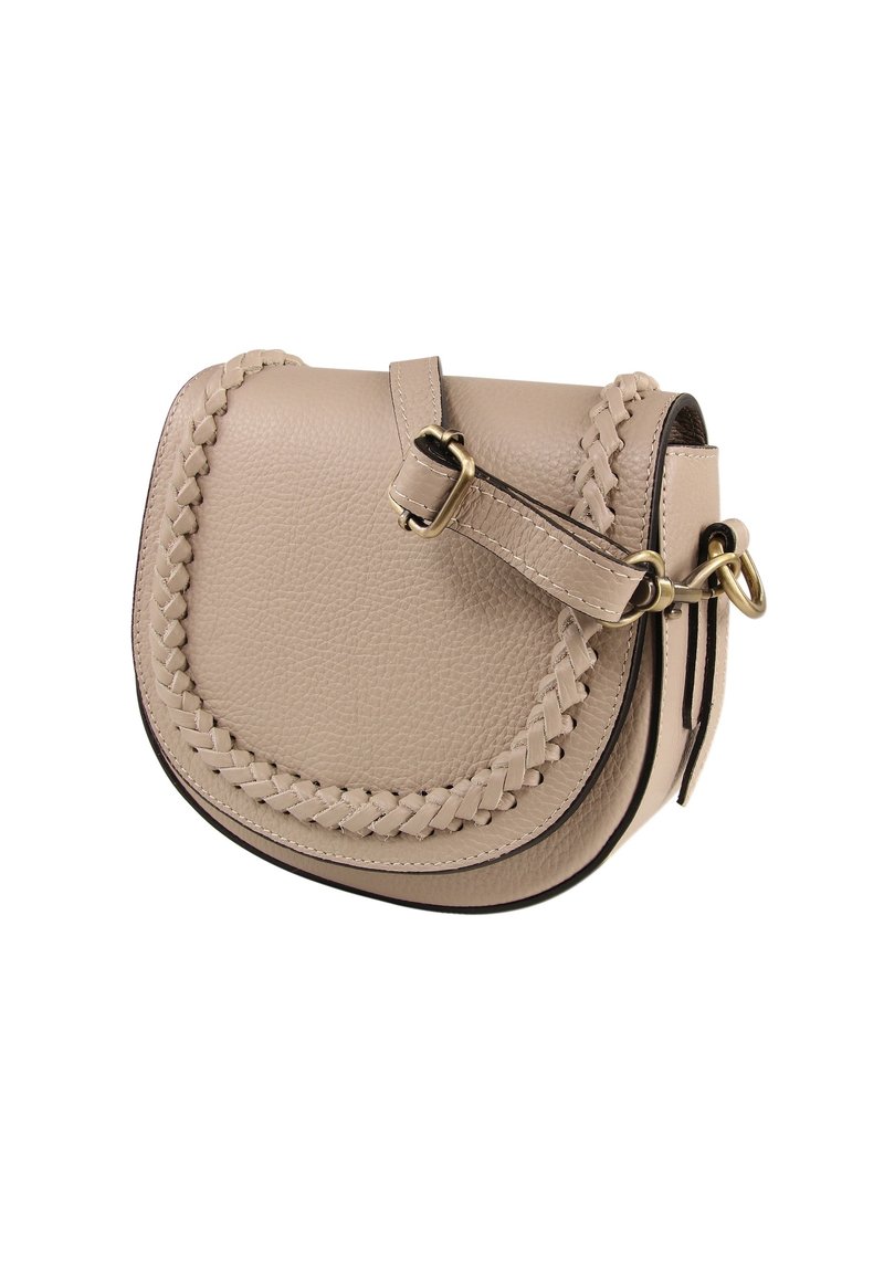 DrachenLeder Schoudertas - taupe, beige