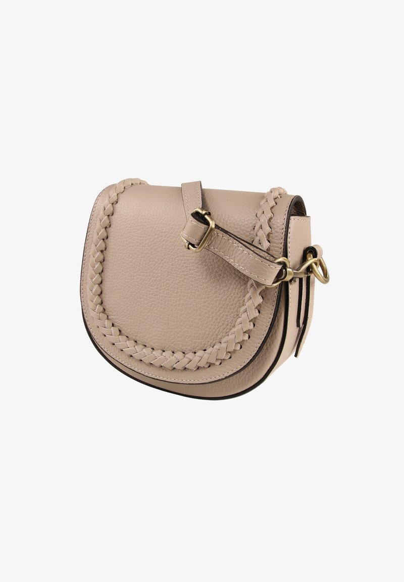 DrachenLeder Schoudertas - taupe, beige