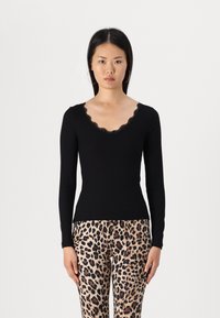Vero Moda VMMILY V NECK - Ilgarankovis viršutinės dalies drabužis - black