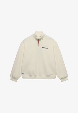 Superdry & Co, SUPERDRY HERITAGE NAUTICAL HALF ZIP SWEATSHIRT.. - Sweatshirt - cream