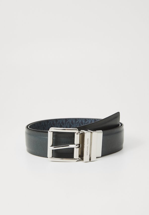 REVERSIBLE BELTWITH FLATTENED EDGE - Belt - dark chambray3