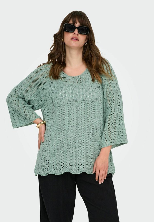 RUNDHALS  - Strickpullover - jadeite