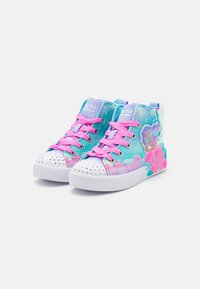Skechers LIGHT UP TWINKLE MAGIC - Vysoké tenisky - blue/multi-coloured