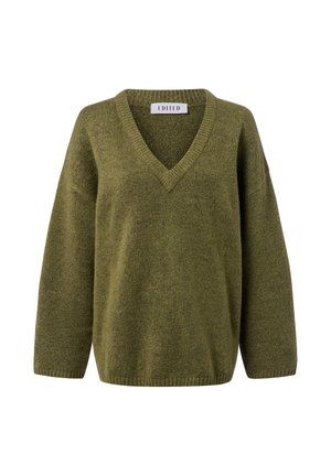 URIELLE - Strickpullover - erbse