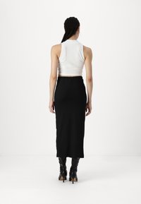 Noisy May NMDESTINY RUCHING SKIRT  - A-silueta svārki - black