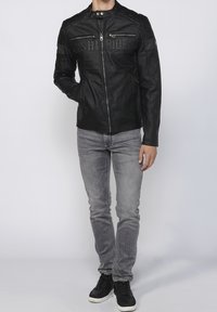 Koroshi Giacca in similpelle - black