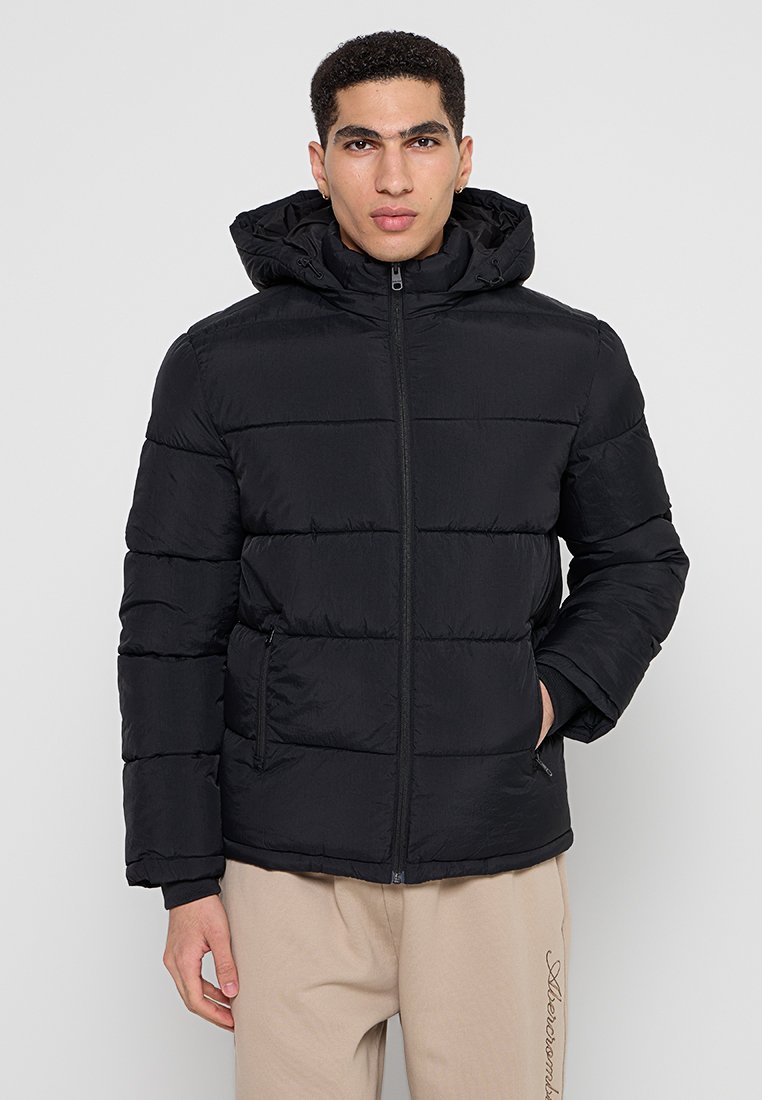 Selected Homme Winterjas zwart