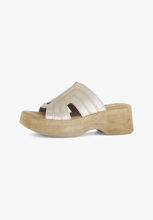 Gabor, Heeled mules - beige