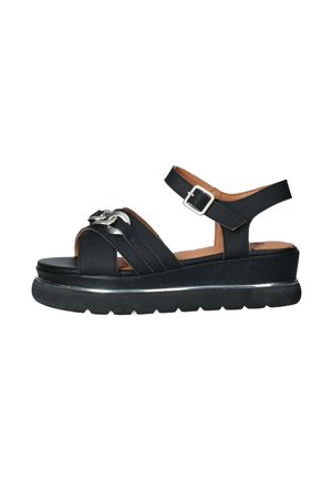 Fluchos Sandali con plateau - nero