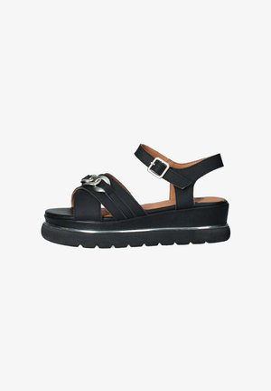 Fluchos Sandali con plateau - nero