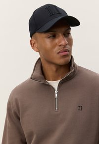 Les Deux CORE CONTRAST HALF ZIP - Φούτερ - mountain grey brown