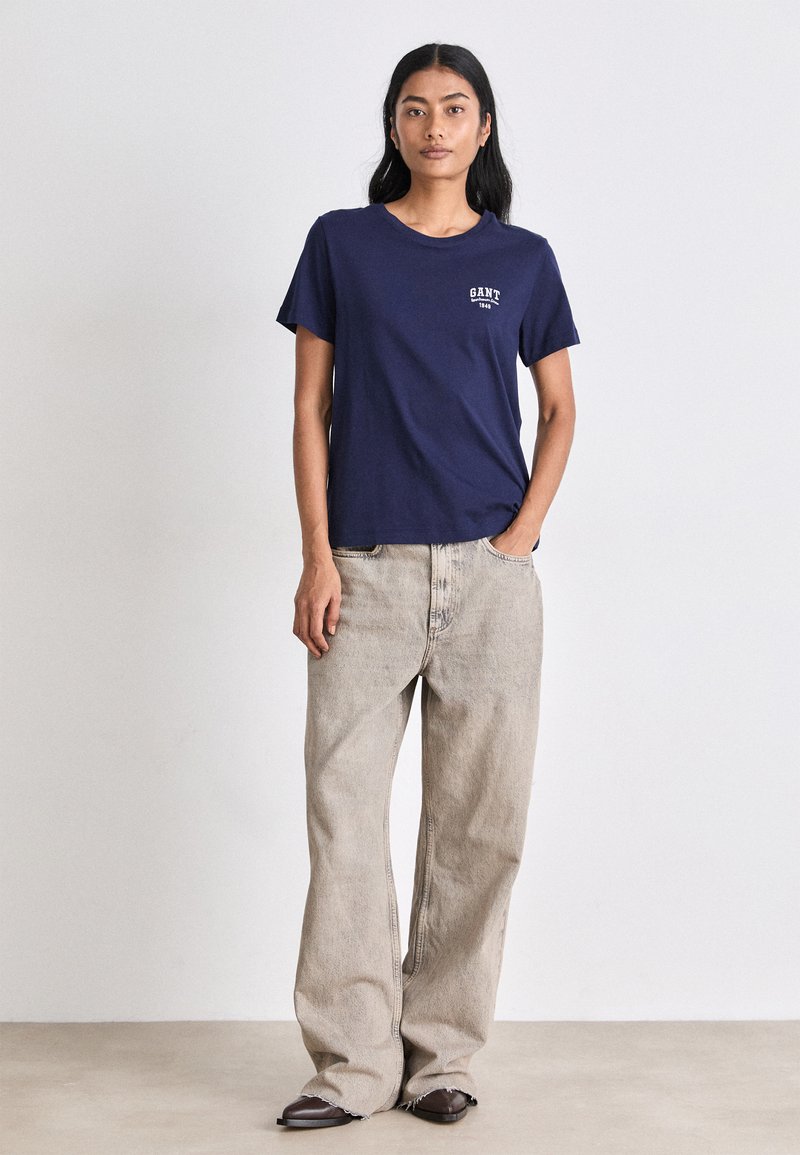 GANT SMALL GRAPHIC - Jednoduché tričko - classic blue