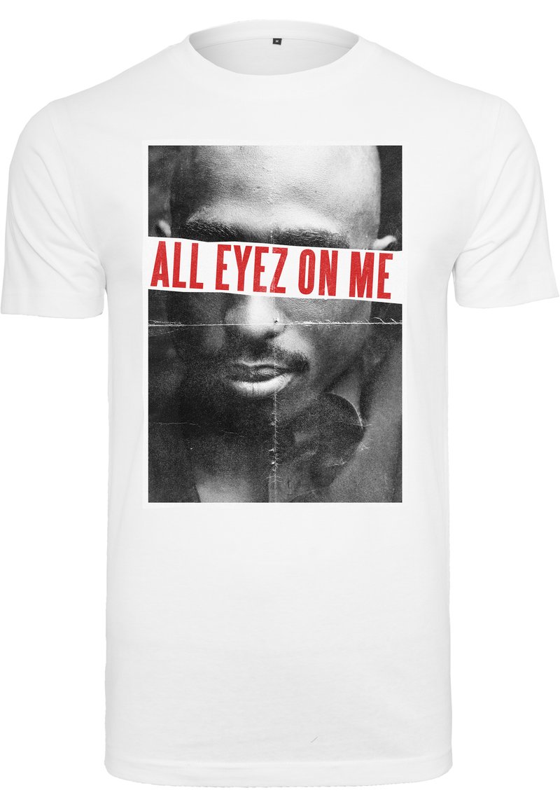 Mister Tee 2PAC ALL EYEZ ON ME - Marškinėliai su spaudiniu - white