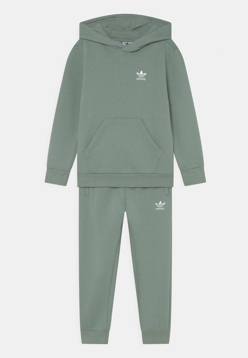 adidas Originals - HOODIE KIDS UNISEX SET - Pantalones deportivos - silver green, Ampliar