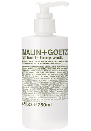 White cylindrical bottle with a pump dispenser. Green text details product name, usage instructions, and ingredients. 250ml capacity.