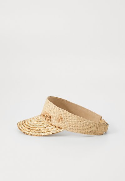 RUSLAN BAGINSKIY WHEAT SPIKES EMBELLISHED SUNBURNT VISOR - Cap - natural
