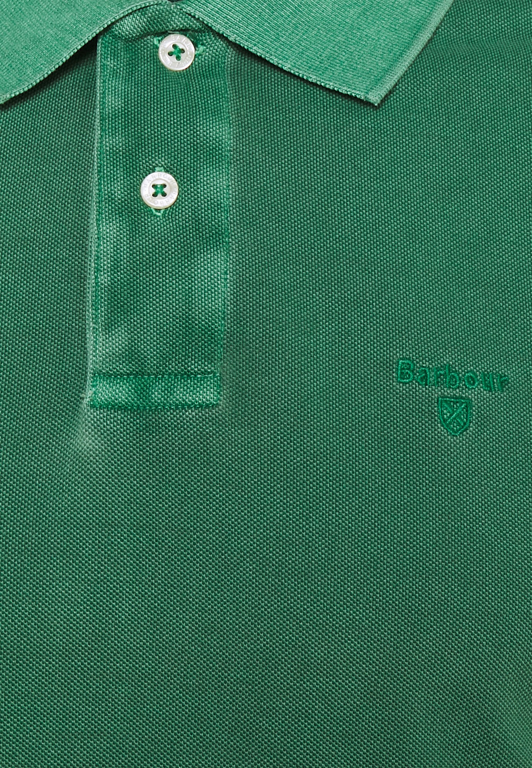 barbour green polo shirt