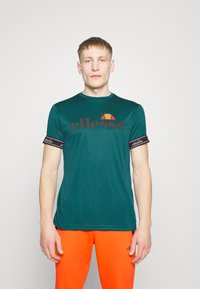 Ellesse - ALENTE TEE - Nyomott mintás póló - dark green Miniatűr kép 1