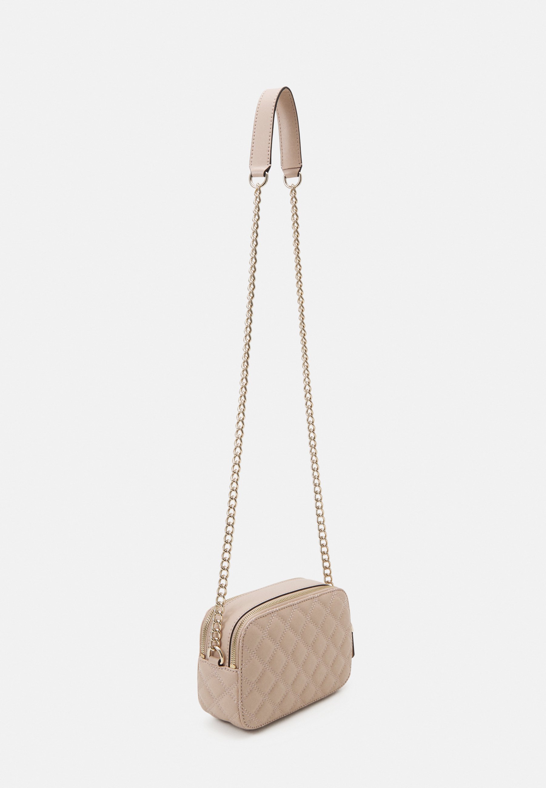 Guess GIULLY CAMERA BAG - Cross body bag - light beige/beige