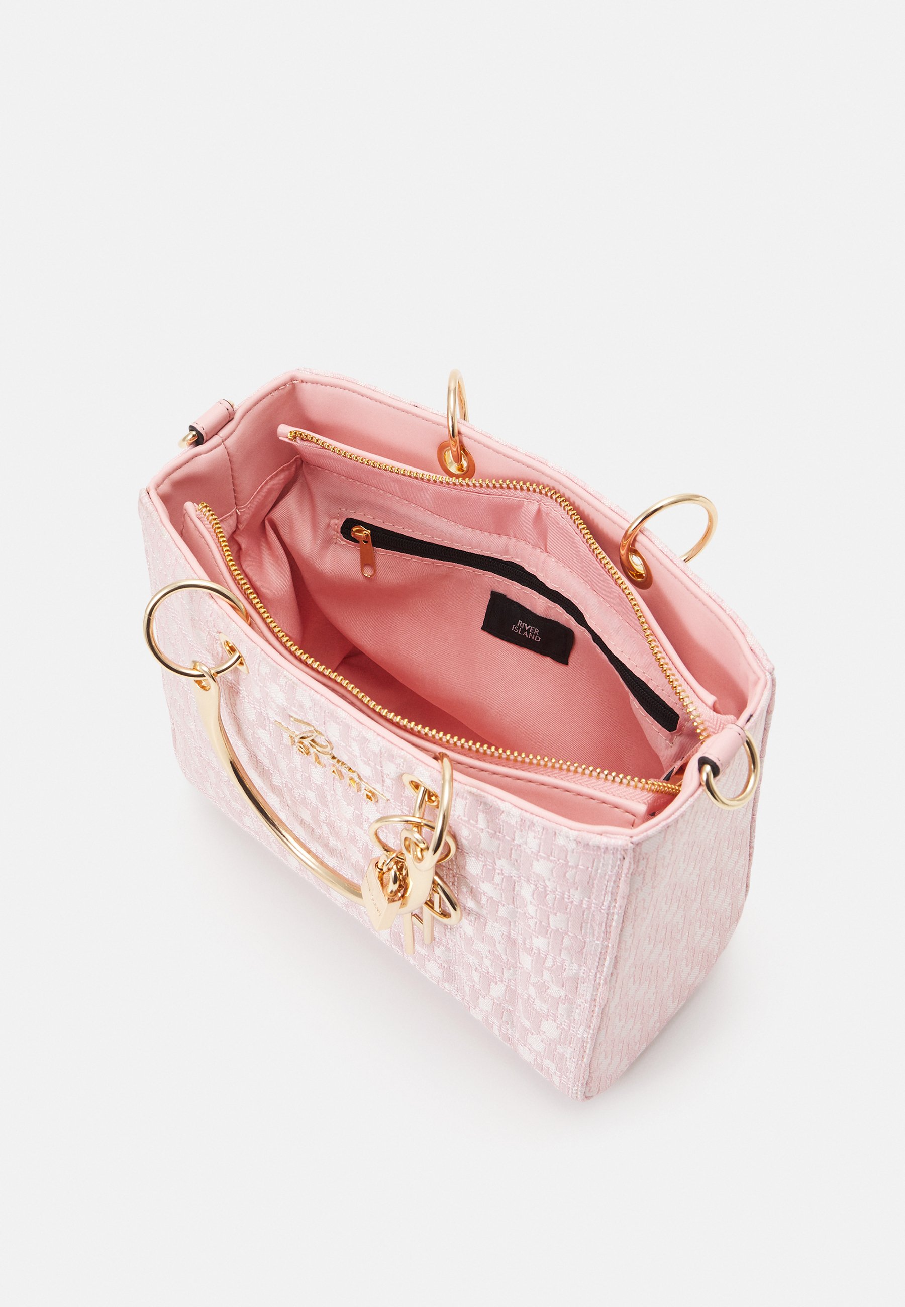 River Island Handtas - pink/donkerroze - Zalando.nl