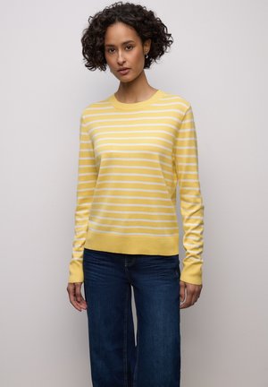 GESTREIFTER  - Pullover - gelb