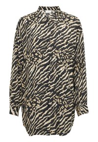 DITTE - Cămașă - black and brown animal print