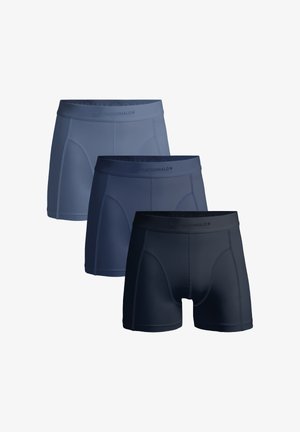 MUCHACHOMALO, 3-PACK SOLID - Lange Boxershorts - blue