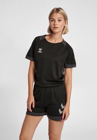 Hummel - LEAD WOMEN - Printtipaita - black Pienoiskuva 1