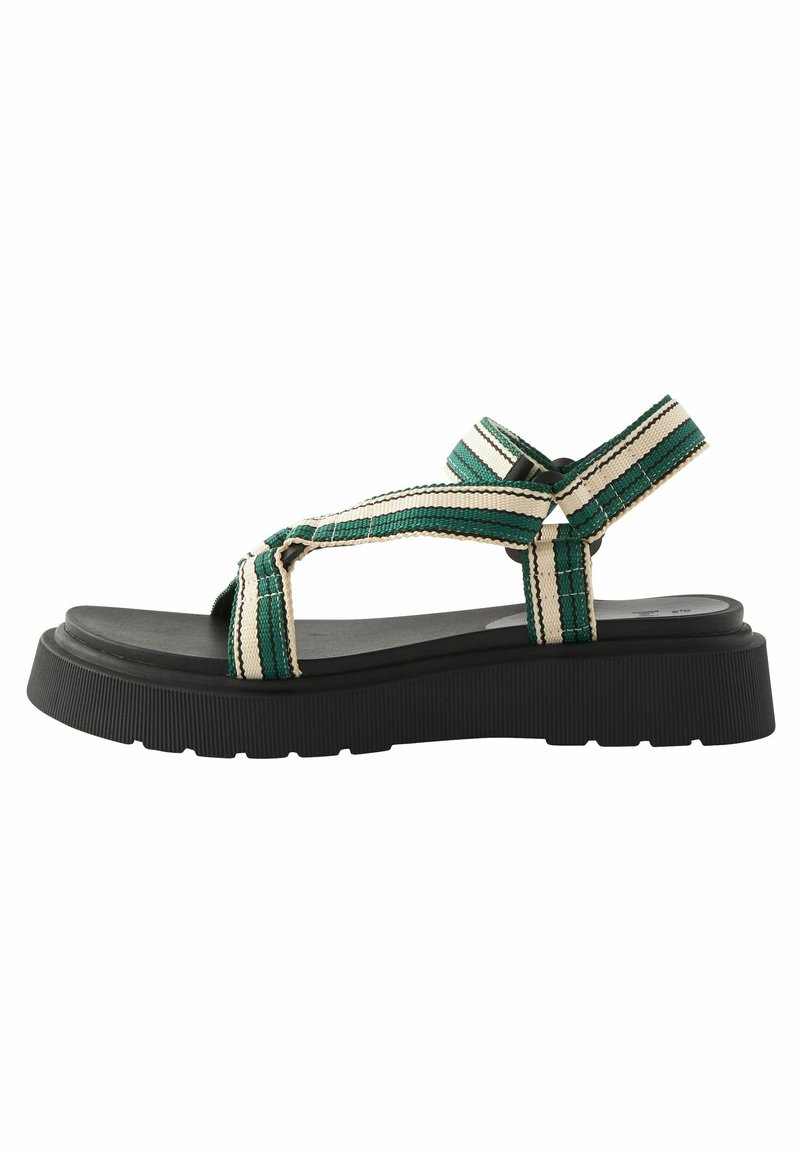 Next WEBBING CHUNKY - REGULAR FIT - Sandale - green ecru
