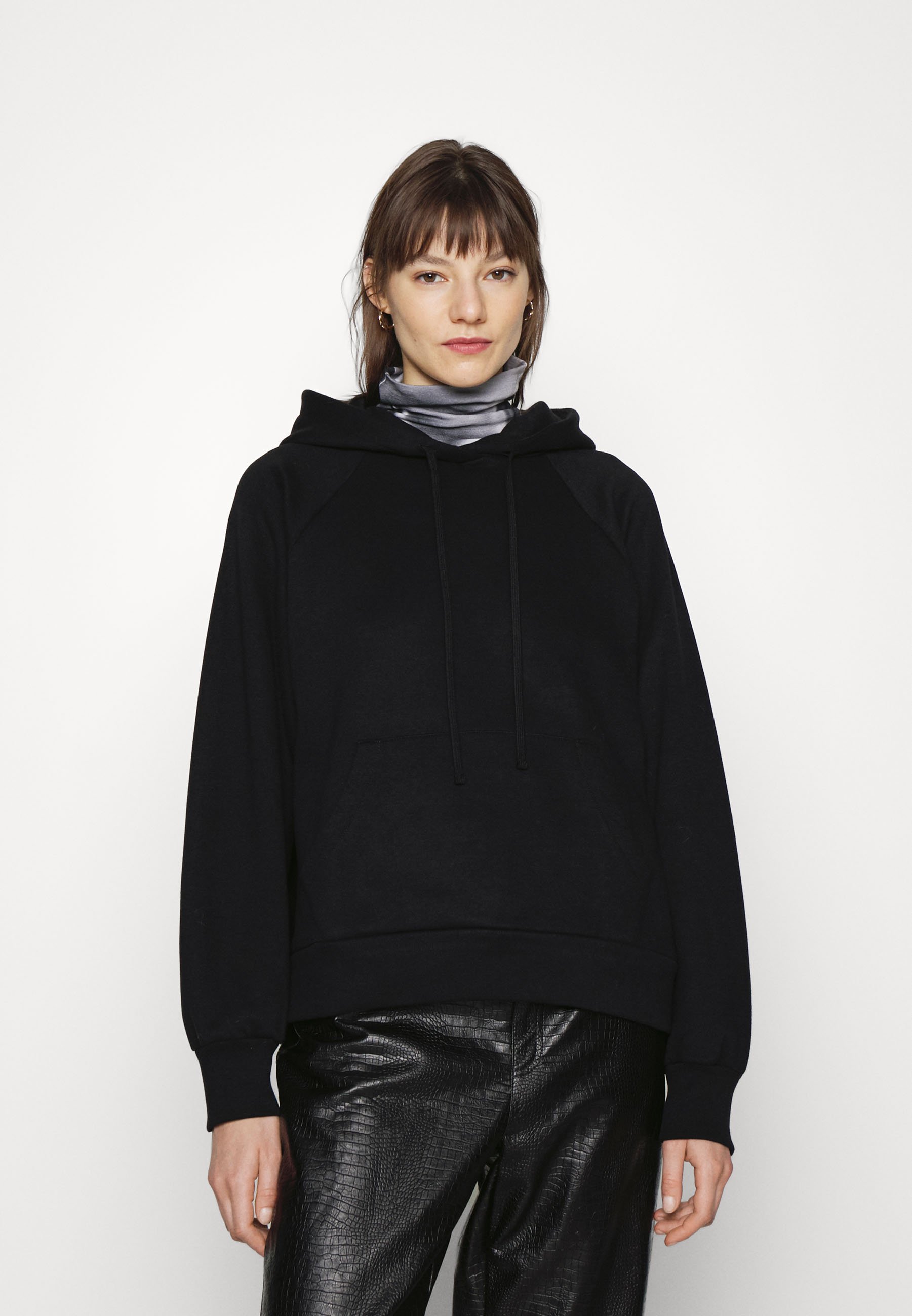 AllSaints Women's Cotton Talon Hoodie In Black Lyst