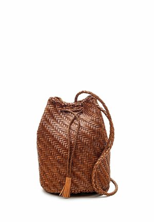 DRAGON DIFFUSION POMPOM DOUBLE JUMP - Borsa a tracolla - marrone