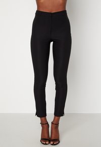 HIGH WAIST STRETCHY ANKLE  SUIT TROUSERS - Tygbyxor - black
