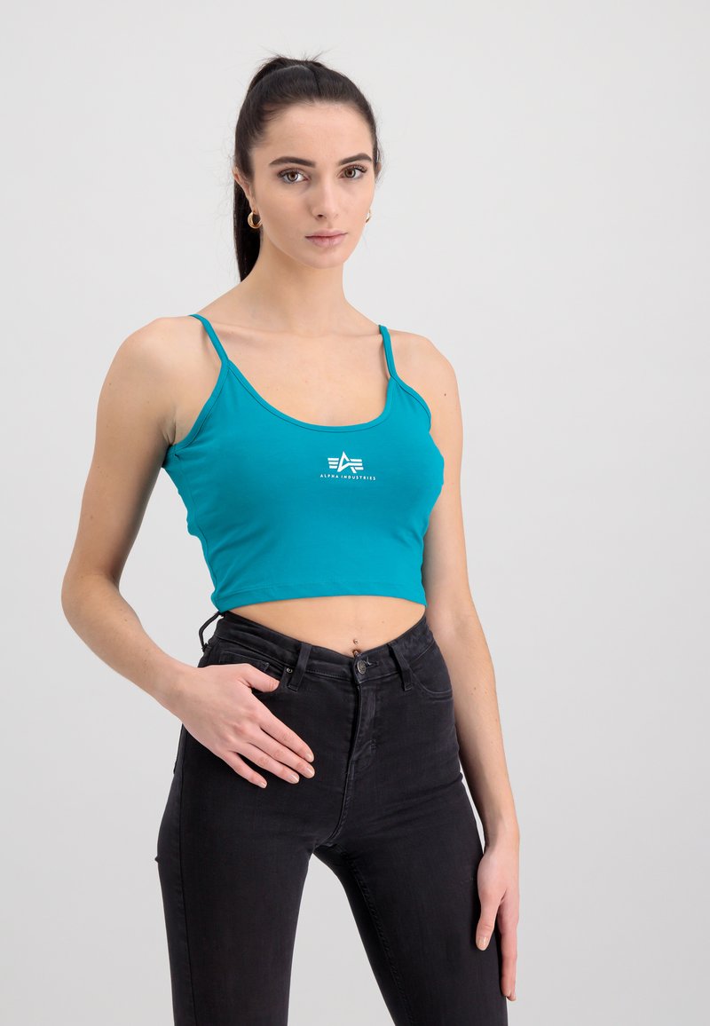 Alpha Industries BASIC CROP  - Top - blue lagoon