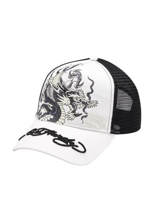 UNISEX MONO GIANT DRAGON FRONT TRUCKER - Cap - white black