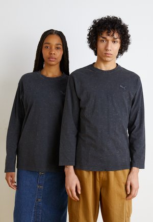 FUTURE ARCHIVE RELAXED DYE LS TEE - Ilgarankovis viršutinės dalies drabužis - black