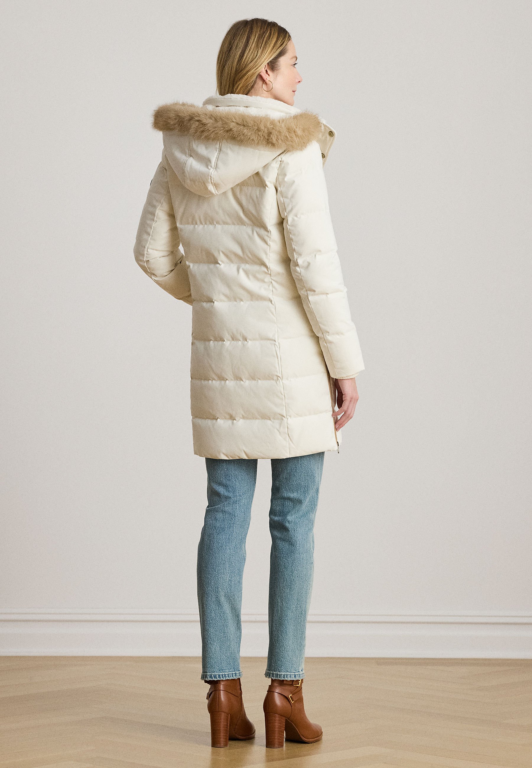 Lauren Ralph Lauren FAUX FUR TRIM HOODED DOWN COAT - Down coat