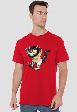 Cotton Soul, WHERE THE WILD THINGS ARE/CAROL - Print T-shirt - red