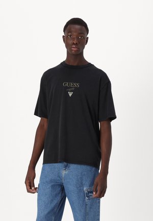 Guess Originals PRINTED BAKER  - Marškinėliai su spaudiniu - jet black