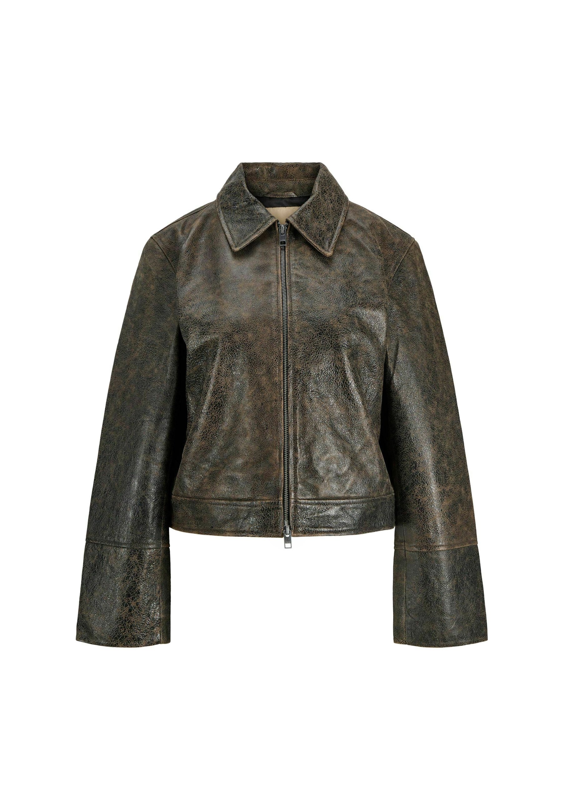 JJXX Leather JXBEA Leather - Leather jacket - licorice/black